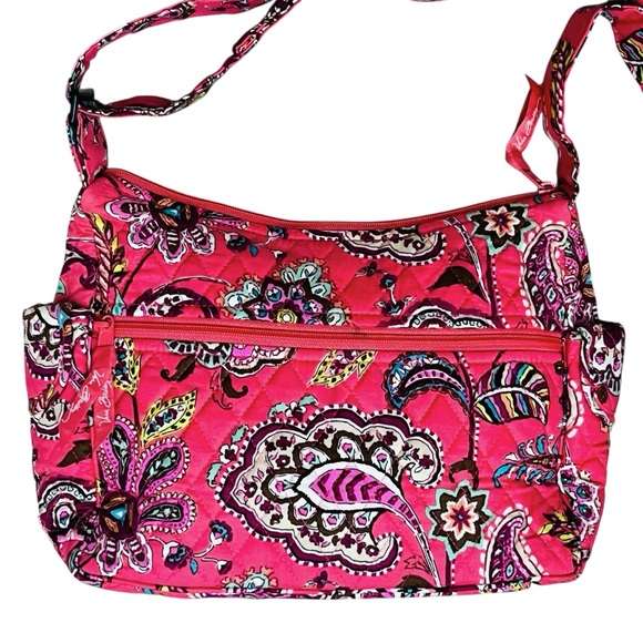 Vera Bradley Call Me Coral Crossbody Bag Adjustable/Strap Paisley Paradise - Picture 2 of 14